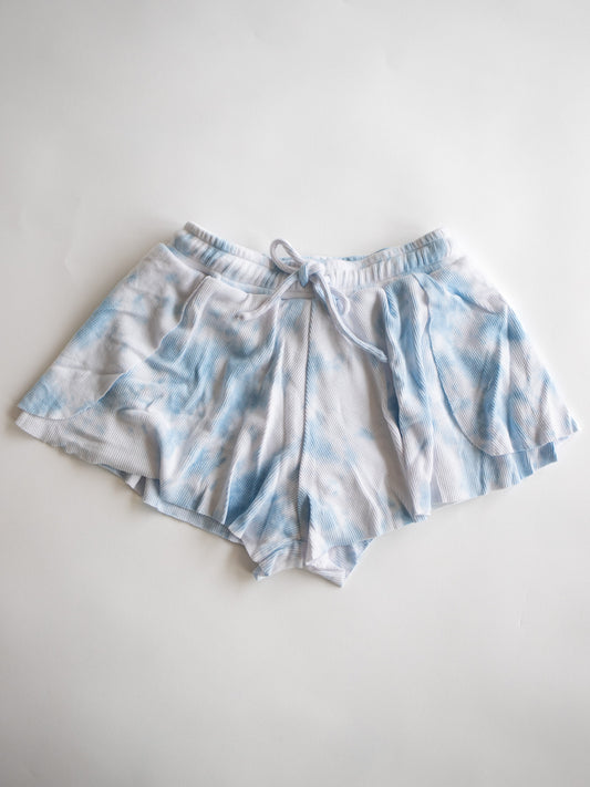 Blue Tie Dye Butterfly Short