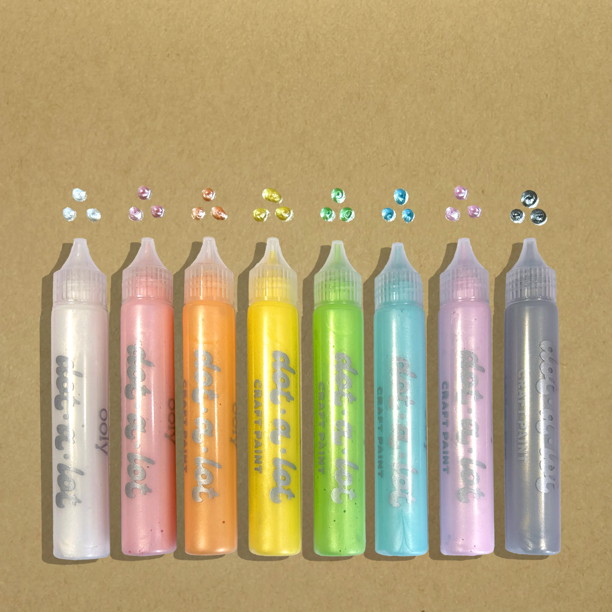 Dot-A-Lot: Dimensional Craft Paint - Pearlescent (Set of 8)