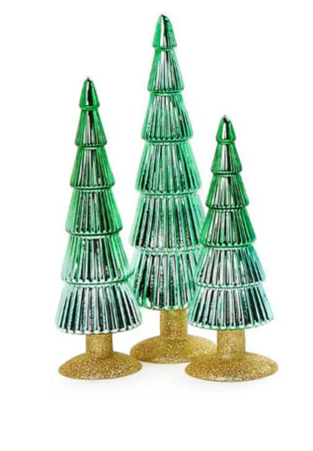 Mercury Ombre Glass Christmas Trees | Set Of 3