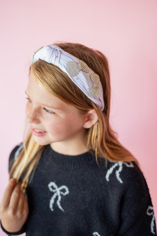 All Over Bow Sweater | Black + White