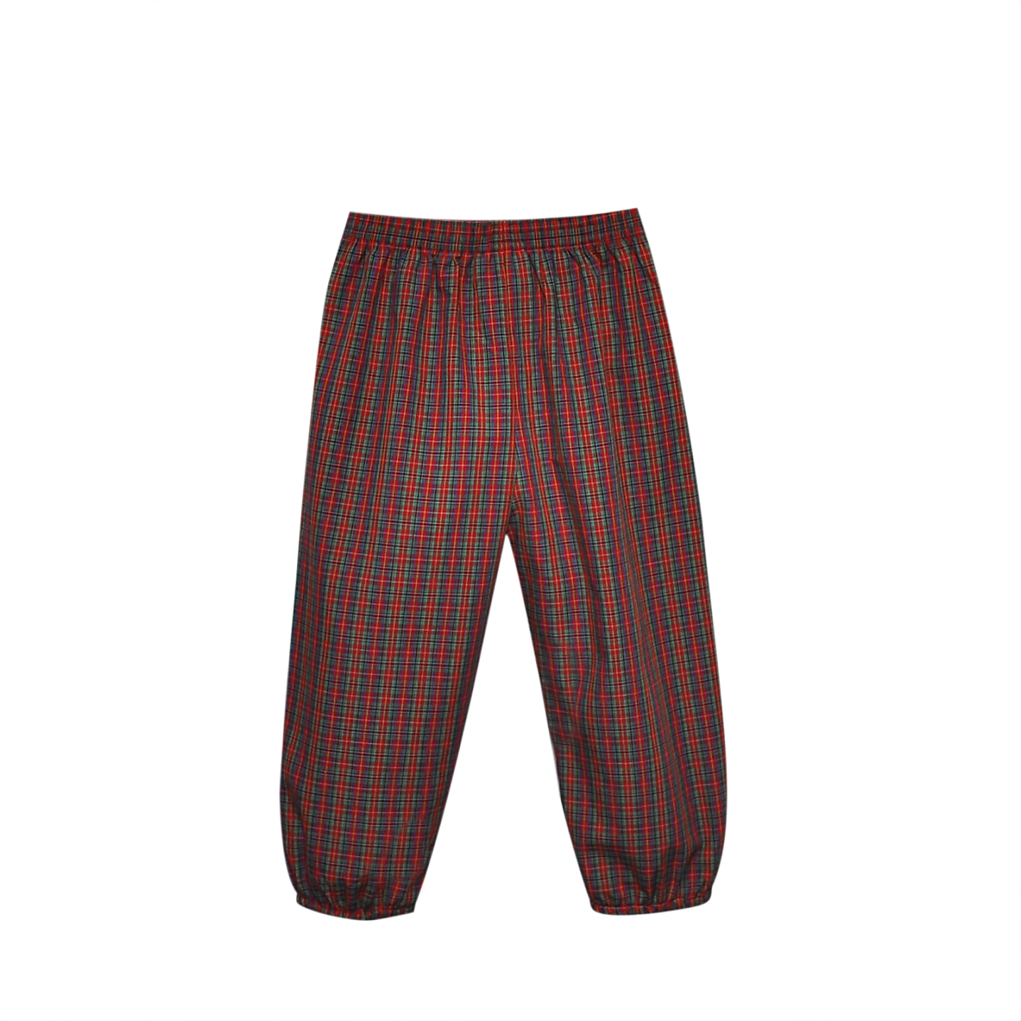 Red Plaid Logan Elastic Pant