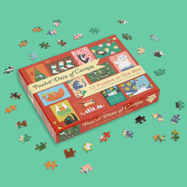 Merry Catmas: 12 Puzzles in 1 Box
