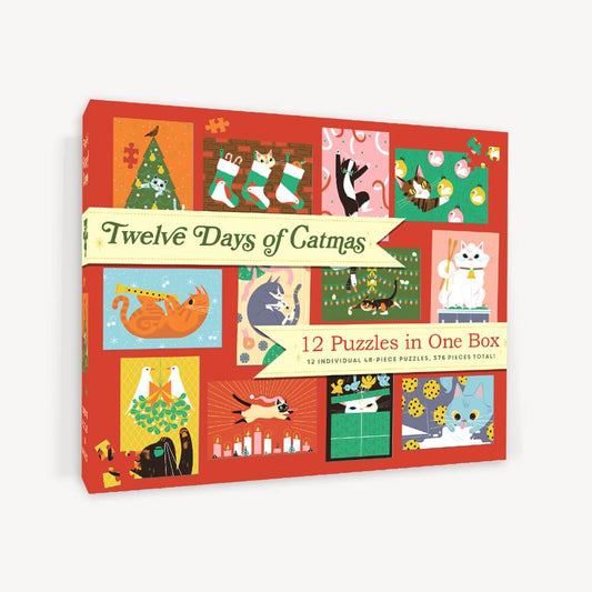 Merry Catmas: 12 Puzzles in 1 Box