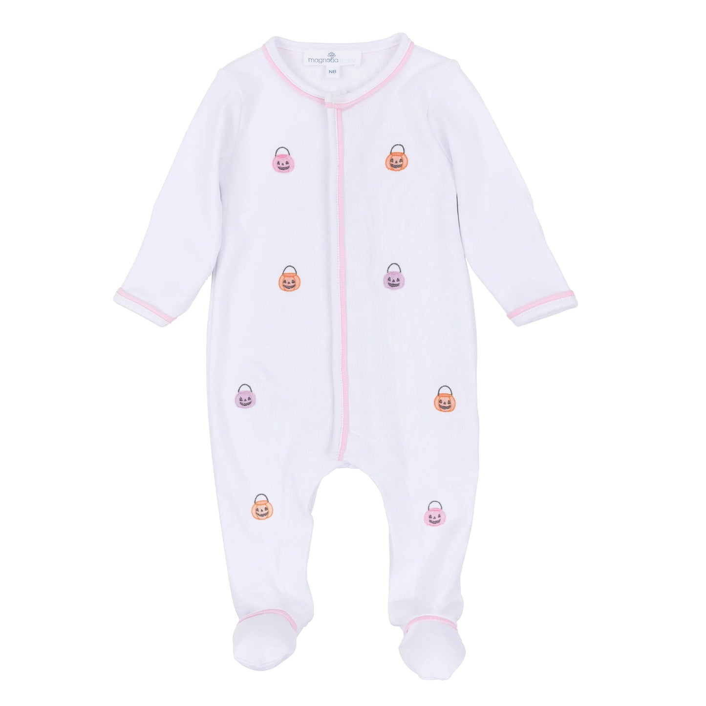 Pumpkin Party Footie | Pink