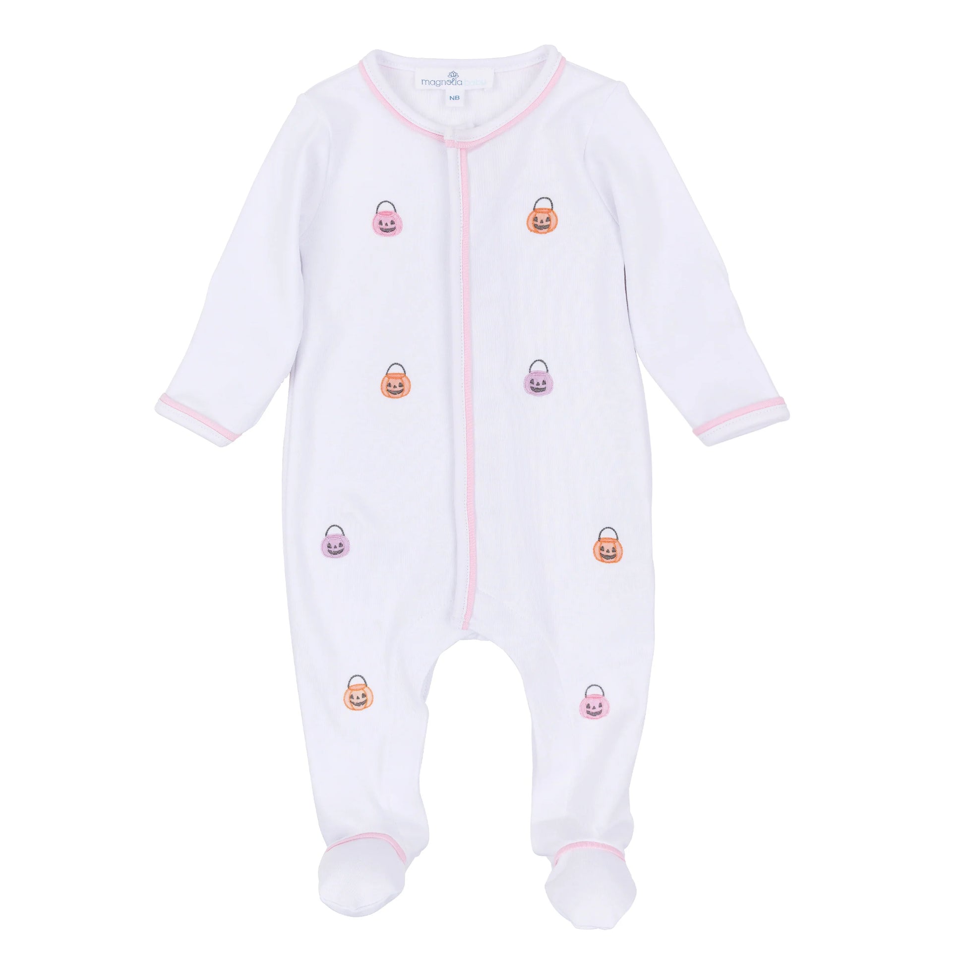 Pumpkin Party Footie | Pink