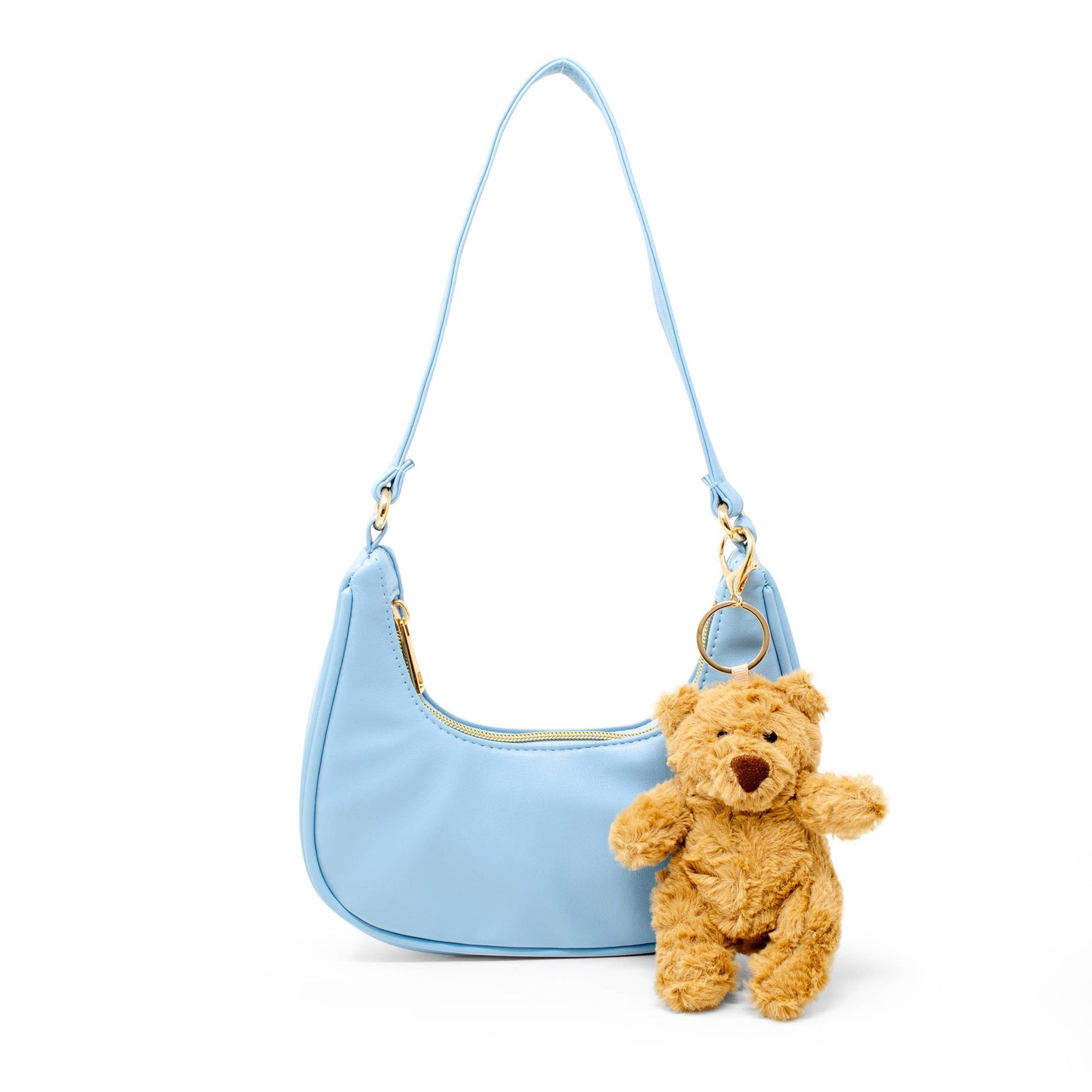 Teddy Bear Charm Shoulder Handbag