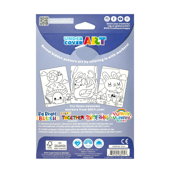 Undercover Art Hidden Patterns Color Activity - Garden Pals