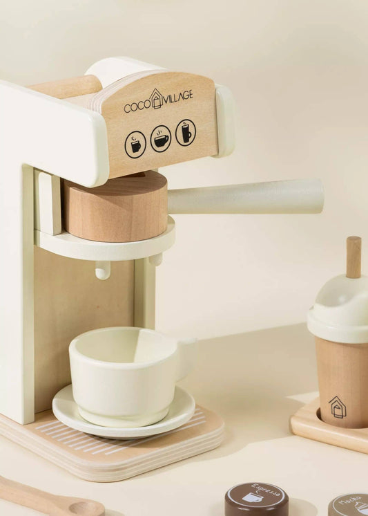Wooden Coffee Maker Set | Foam