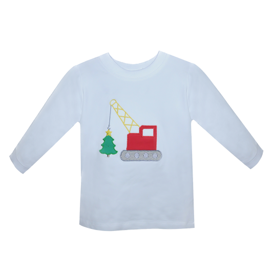 White Houston Shirt | Christmas Construction