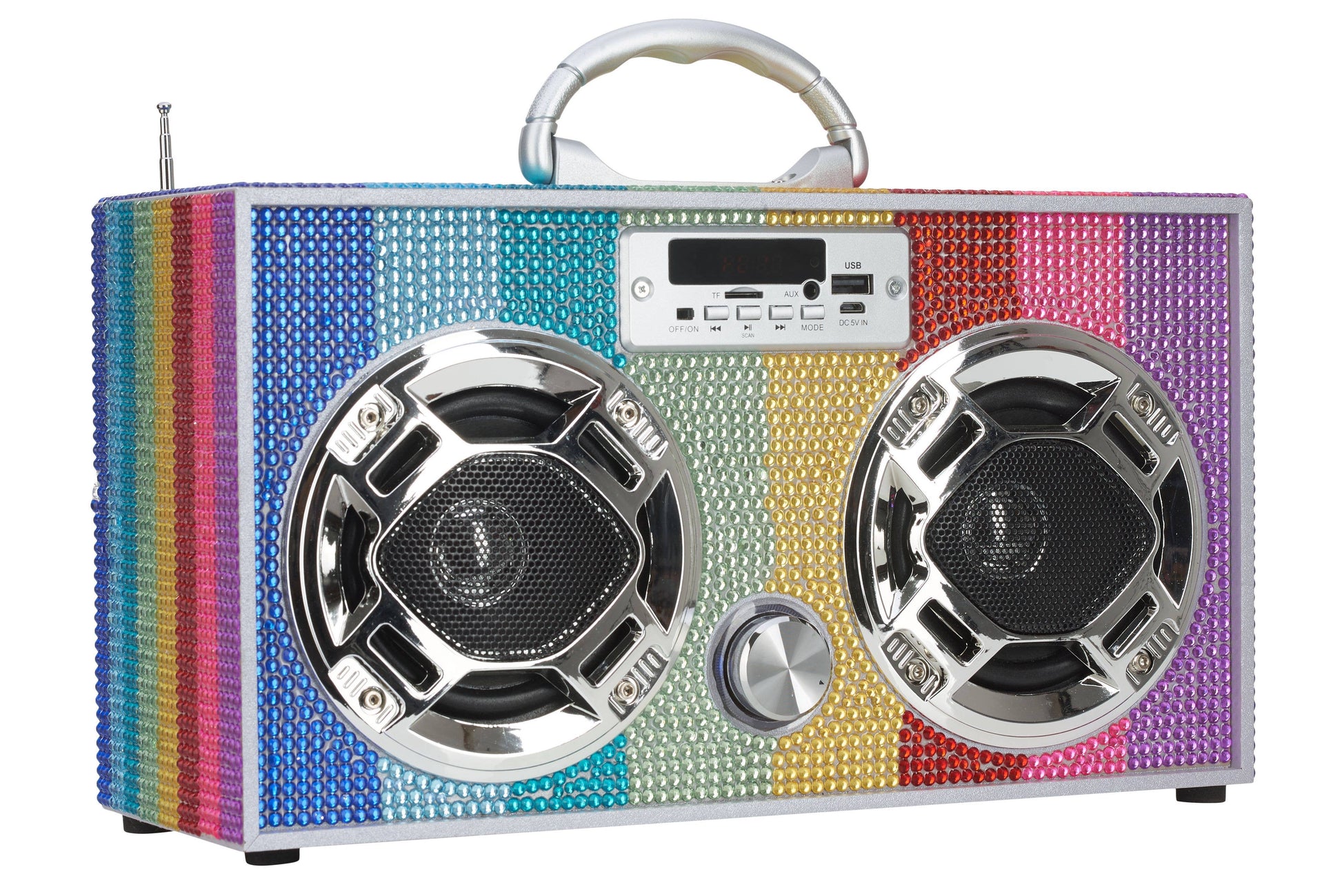 Rainbow Bling Wireless Boom Box with FM Radio