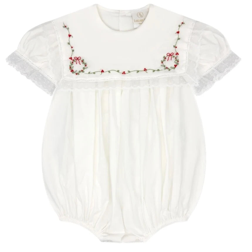 Hope Chest Bubble | Blessings White Batiste, Wreaths