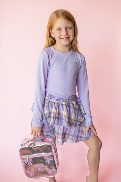 Flannel Skirt | Lavender Flannel