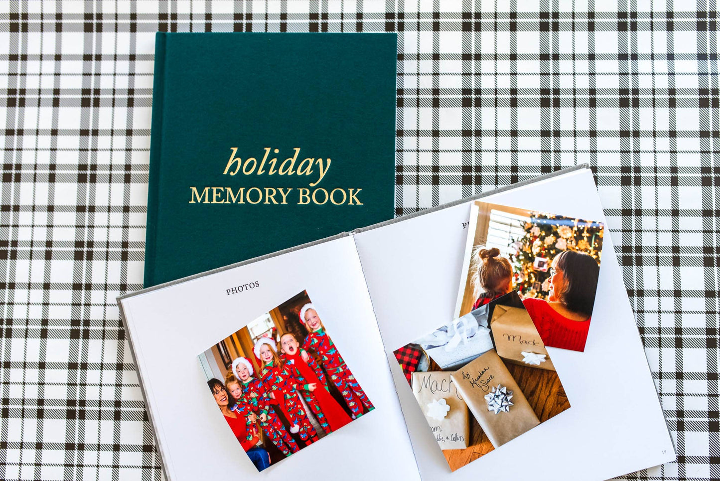 Holiday Memory Book & Family Keepsake | Emerald