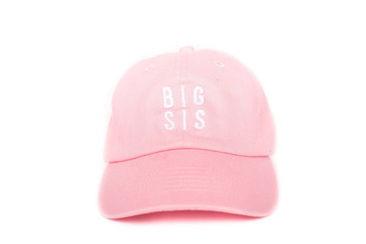 Light Pink Big Sis Hat: Child (5Y-10Y)