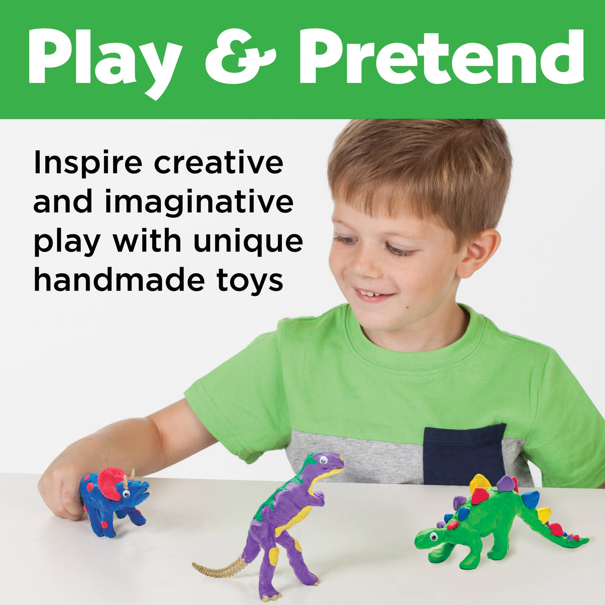 Create with Clay Dinosaurs | DIY Craft for Kids