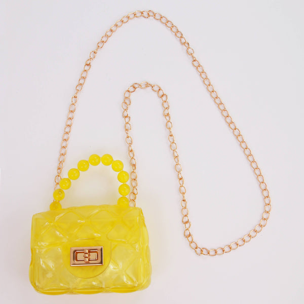 Clear Jelly Purse: Pink