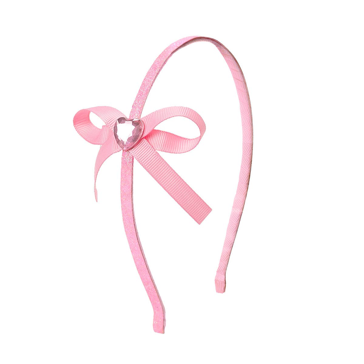 Dainty Heart Bow Headband