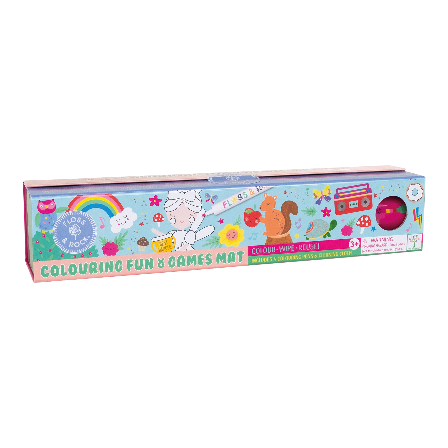 Rainbow Fairy Colouring Fun and Games Mat