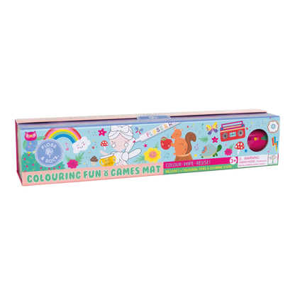 Rainbow Fairy Colouring Fun and Games Mat