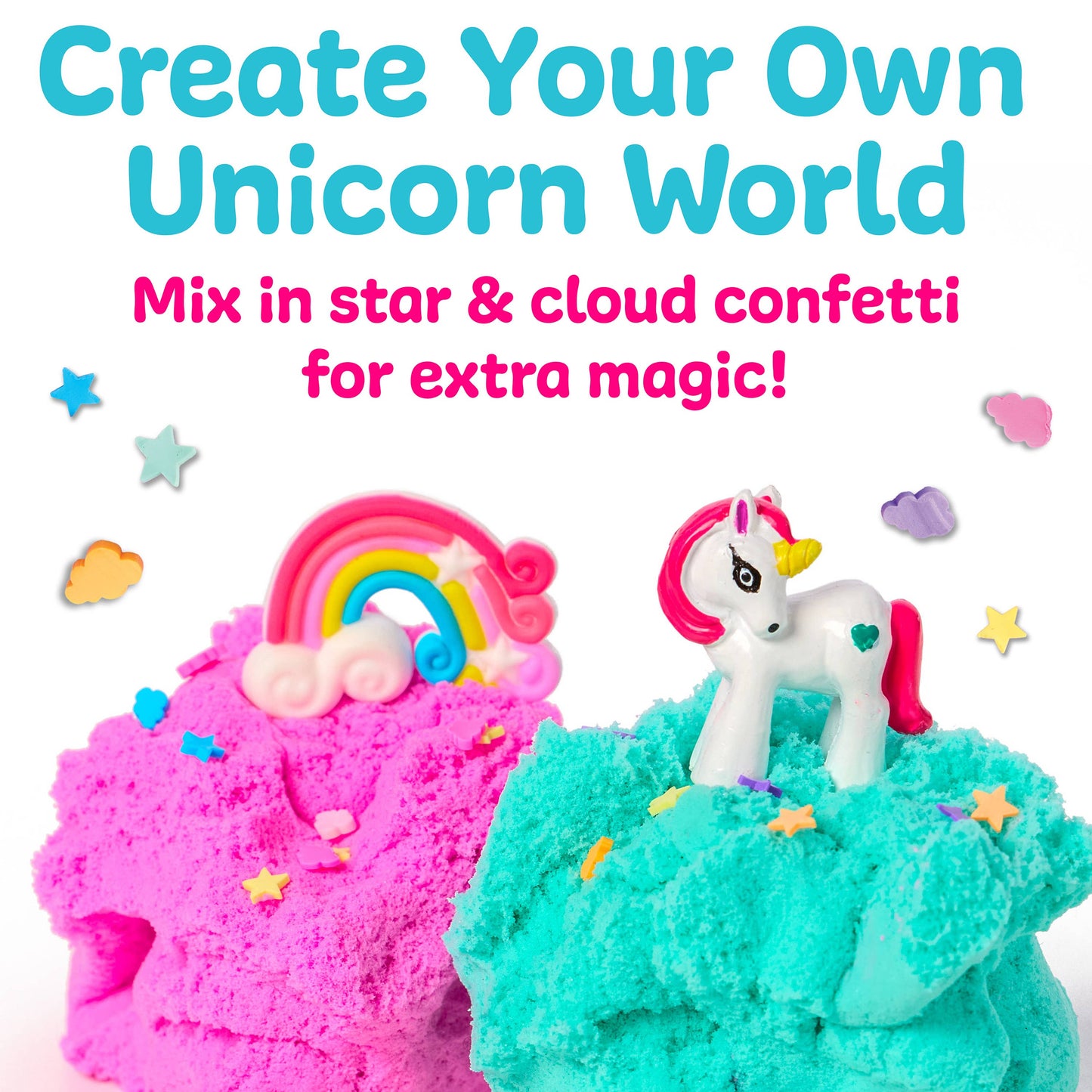 Sensory Mini Play Kit Jar with Cloud Clay | Unicorn