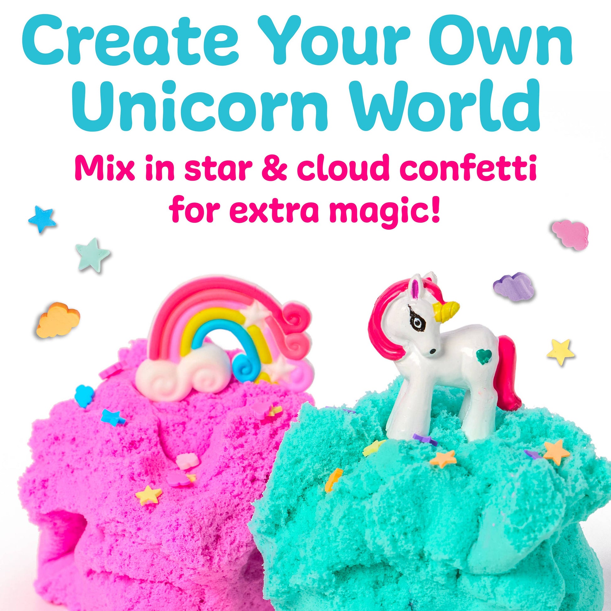 Sensory Mini Play Kit Jar with Cloud Clay | Unicorn