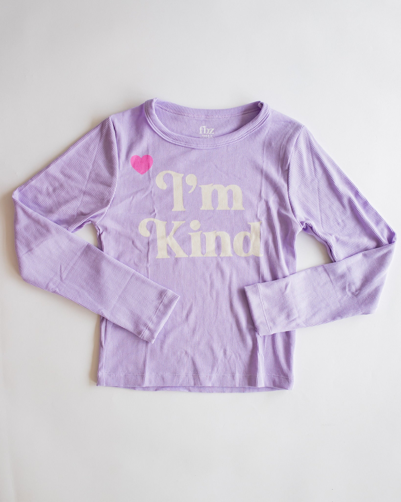 I'm Kind Ribbed Long Sleeve | Purple