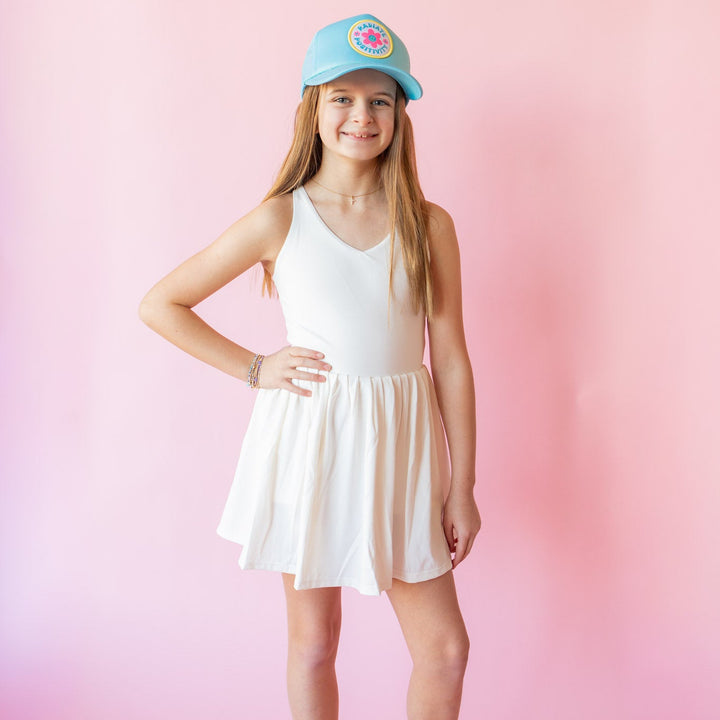 Pleated Active Dress | White