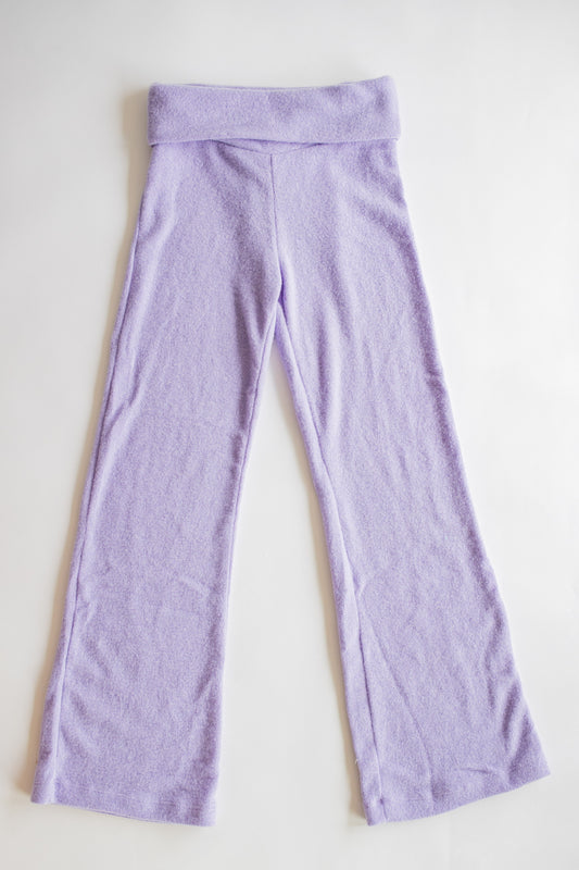 Foldover Plush Pant | Lavender