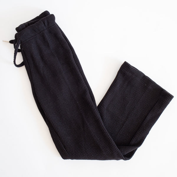 Sparkle Waffle Pant | Black