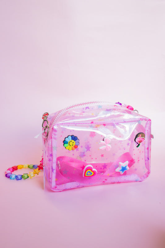 Transparent Rainbow Star Charm Bag