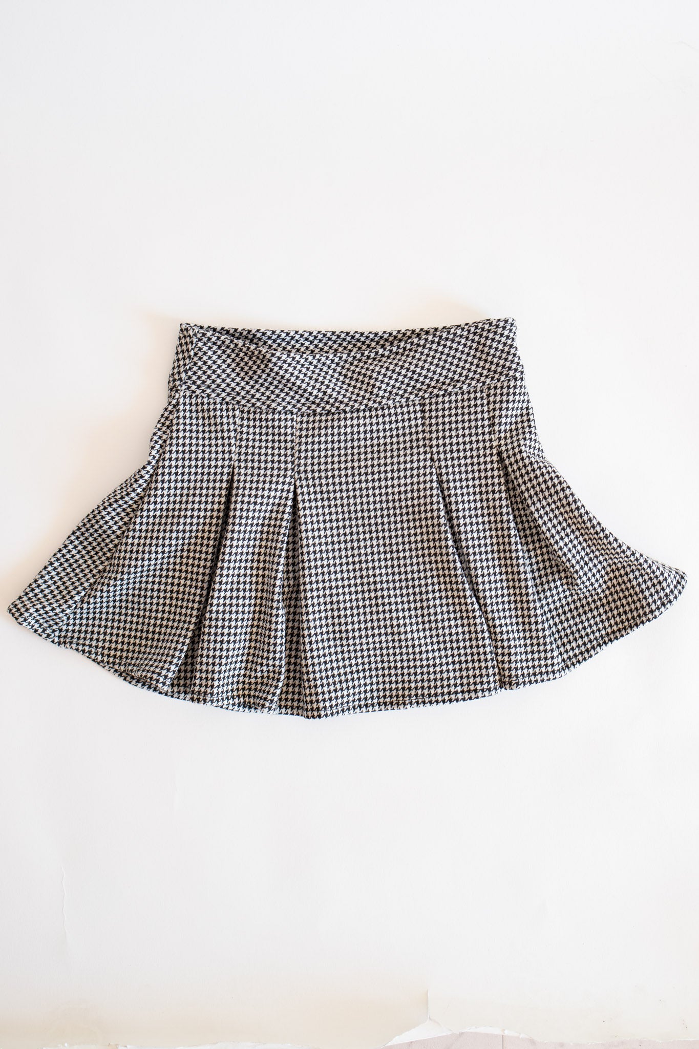 Houndstooth Skirt | Black + White