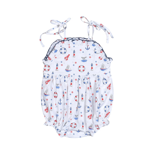 Ahoy Sailor! Pima Tie Strap Sun Bubble