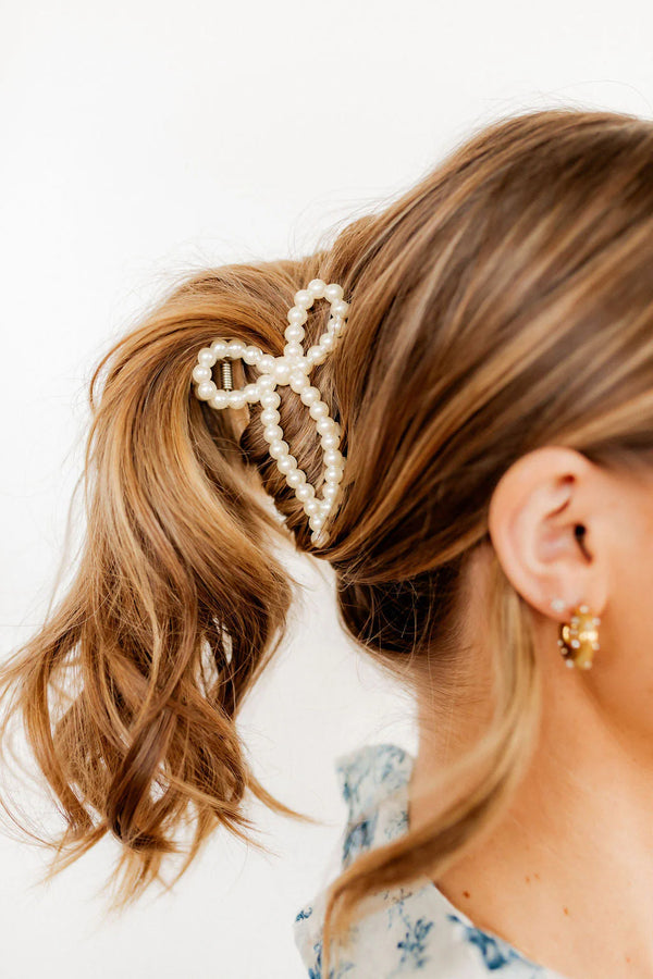 Paris Hair Clip | Pearl Bow