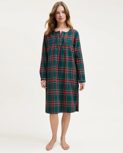 Women's Brushed Twill Beatrice Nightgown | Kensington Tartan