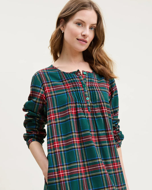 Women's Brushed Twill Beatrice Nightgown | Kensington Tartan
