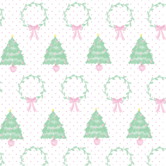 Faith Legging Set | Oh Christmas Tree | Pink