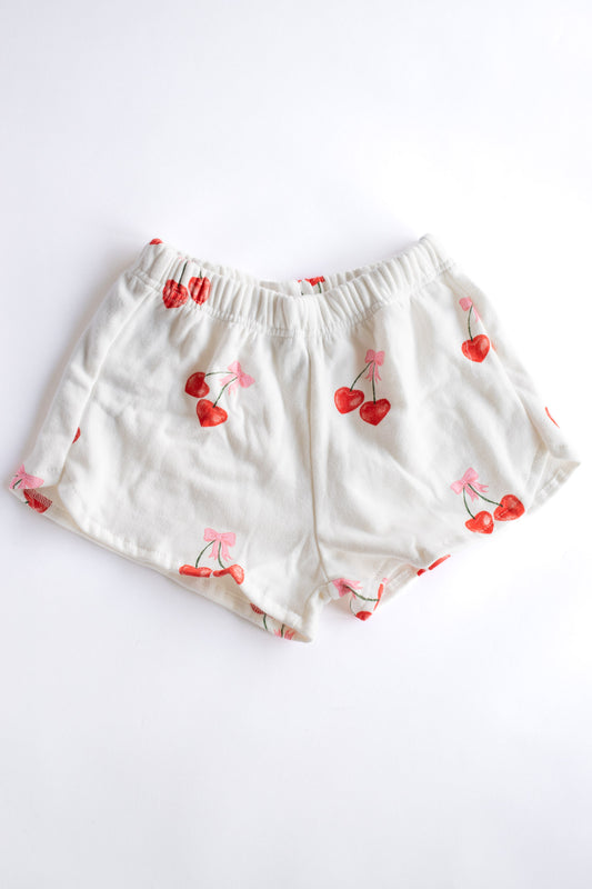 All Over Print Sweat Short | Cherry Bows