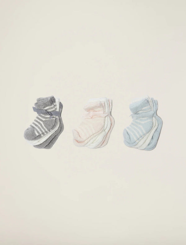 CozyChic 3 Pair Infant Sock Set | Blue