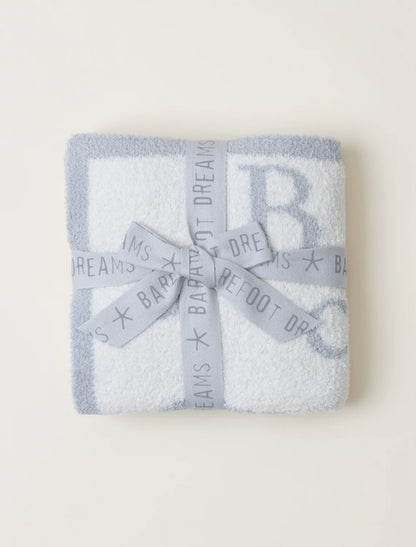 CozyChic ABC Blanket | Ocean/Cream