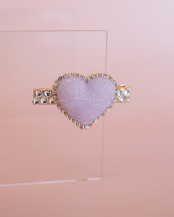 Crystallized Heart Clip