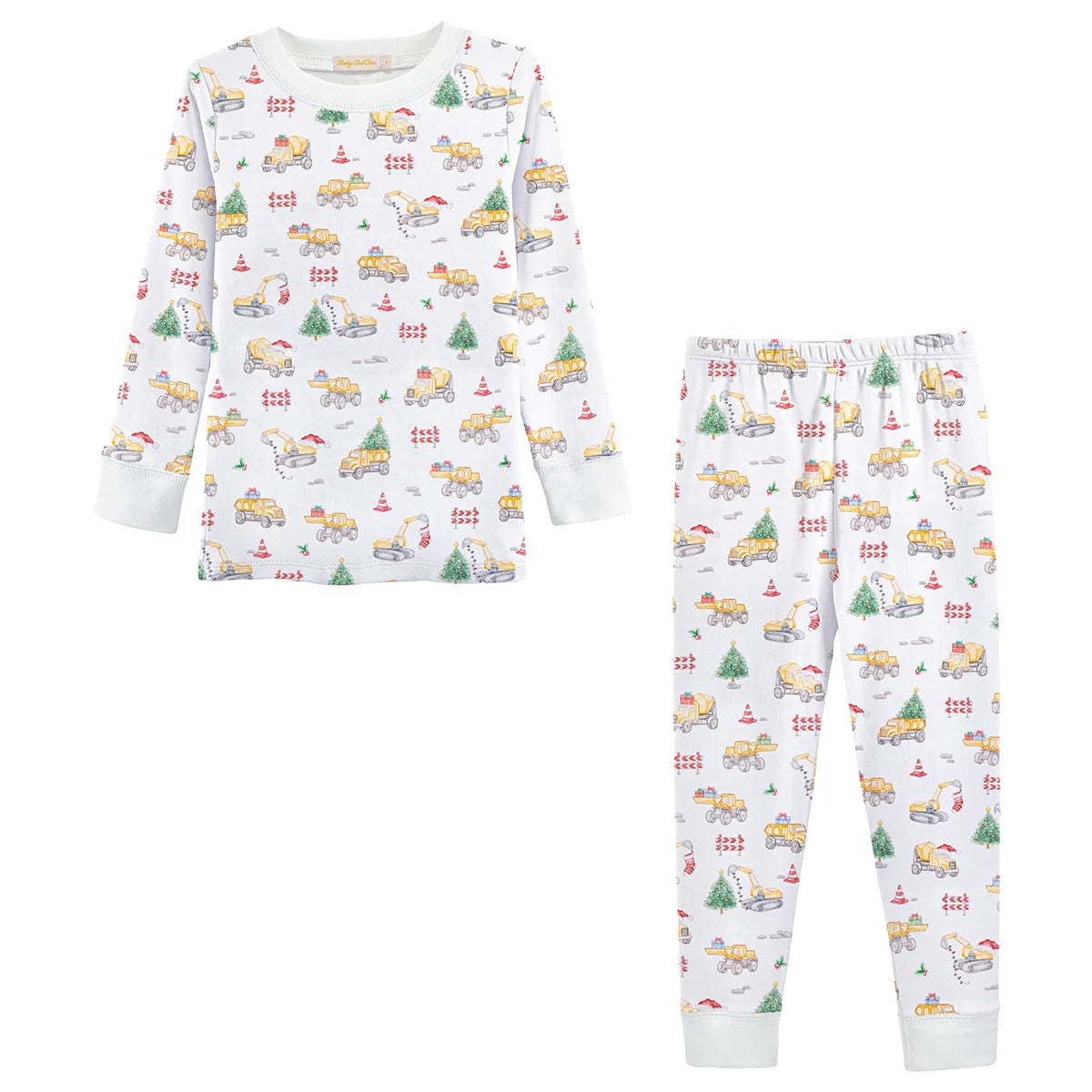Jingle Trucks Printed Pima Kid Set