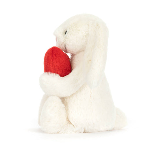 Bashful Red Love Heart Bunny | Medium