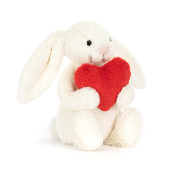 Bashful Red Love Heart Bunny | Medium