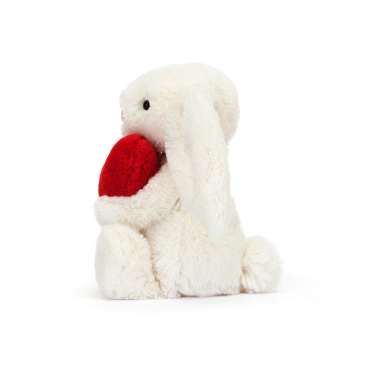 Bashful Red Love Heart Bunny | Small