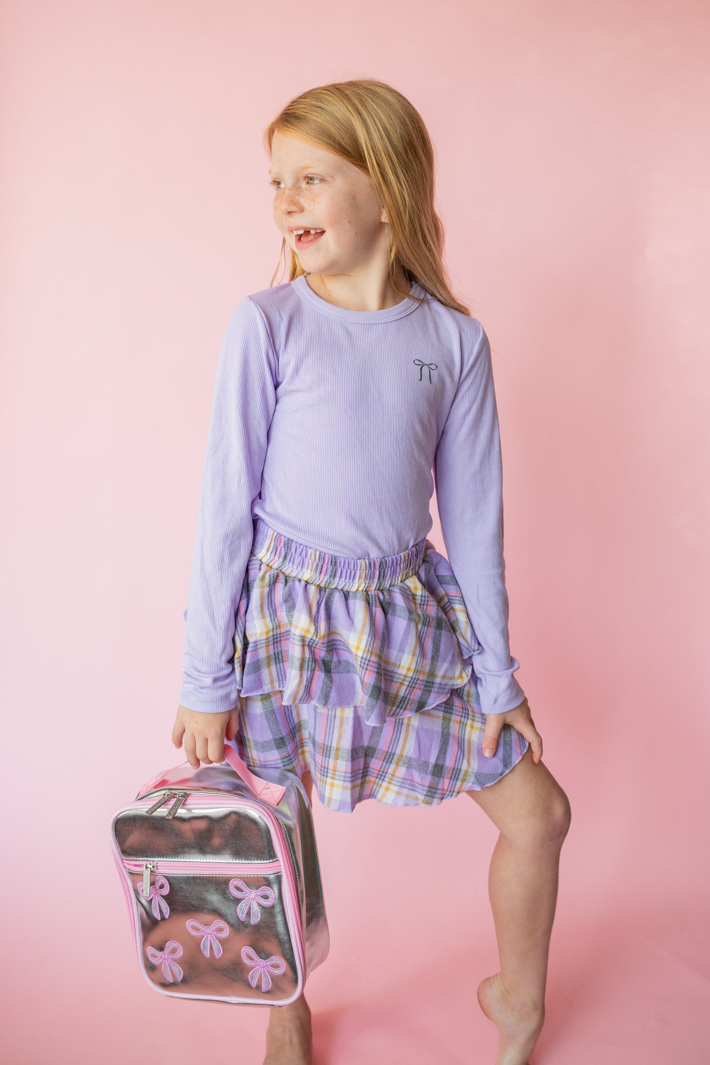 Flannel Skirt | Lavender Flannel