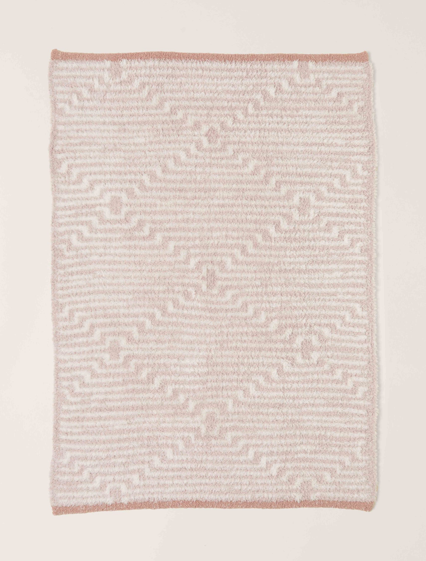 CozyChic Geo Stripe Stroller Blanket | Antique Rose