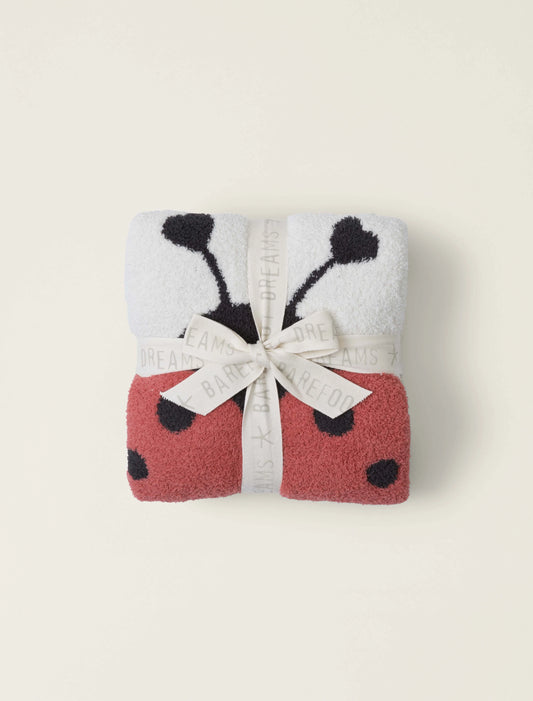 CozyChic Love Bug Receiving Blanket | Cream Multi