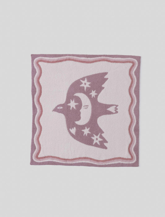 Desert Bird Receiving Blanket | Teaberry