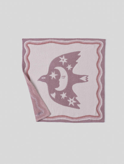 Desert Bird Receiving Blanket | Teaberry