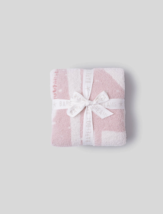 Giraffe Stroller Blanket | Dusty Rose Multi